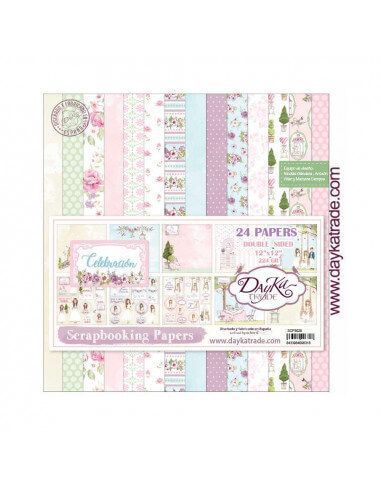 Kit papel scrap comunion niña dayka