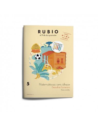 Cuaderno rubio matematicas con abaco...