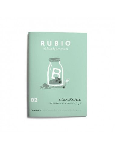 Cuaderno escritura rubio 02 vocales...