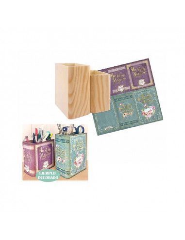 Set de 2 cubiletes con forma de libro...