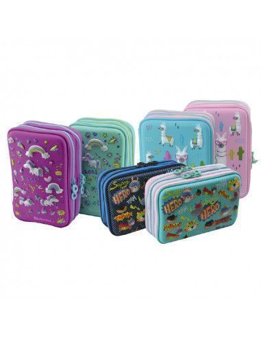 Porta todo 3-d magic plumier doble...