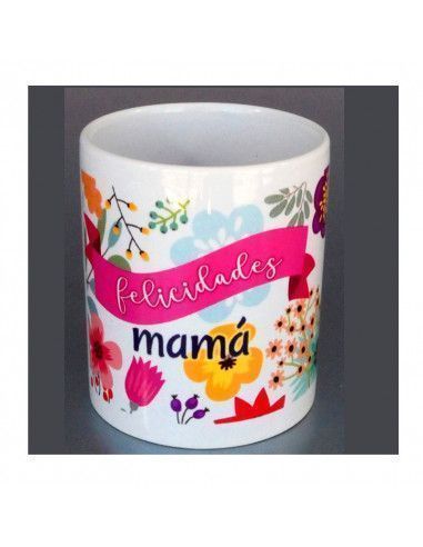 Taza "felicidades mamá"
