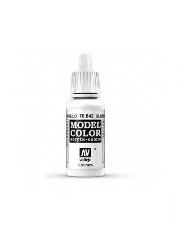 Pintura Modelcolor Blanco Brillo 17ml Vallejo para modelismo