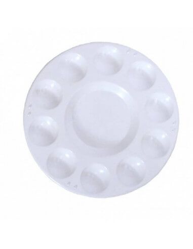 PALETA PLASTICO REDONDA MEZCLAS 17 CM WONDER ART