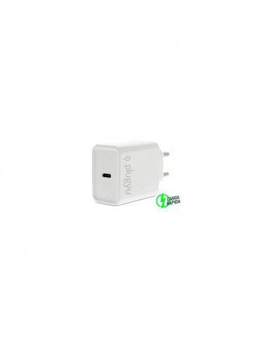 Cargador pared usb type-c carga rapida.