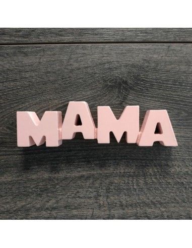 Letrero con palabra mama en color rosa
