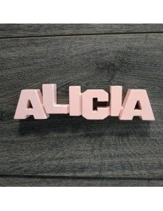 Letrero de nombre alicia de...