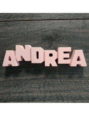 Letrero de madera de nombre andrea y...