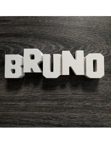 Letrero de madera de nombre bruno y...