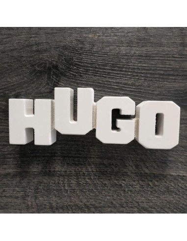 Letrero de madera mdf de nombre hugo...