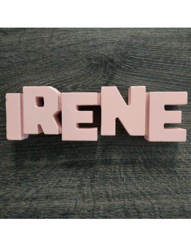 Letrero de madera mdf de nombre irene...