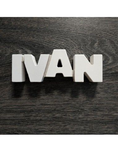 Letrero de madera mdf de nombre ivan...