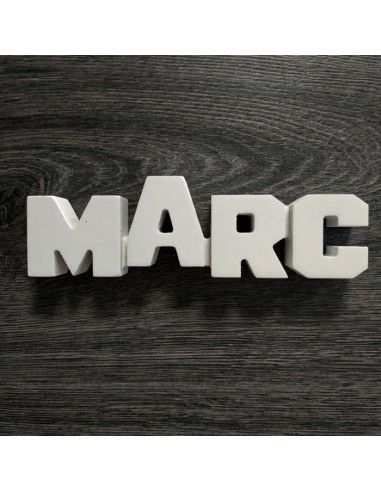 Letrero de madera mdf de nombre marc...