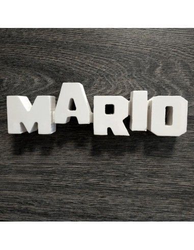 Letrero de madera mdf de nombre mario...