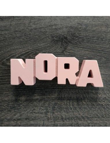 Letrero de mdf con nombre nora  y...