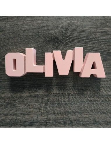 Letrero de mdf con nombre olivia  y...