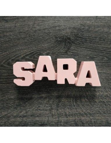 Letrero de madera mdf de nombre sara...