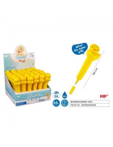 Boligrafo squishy con forma de pato...