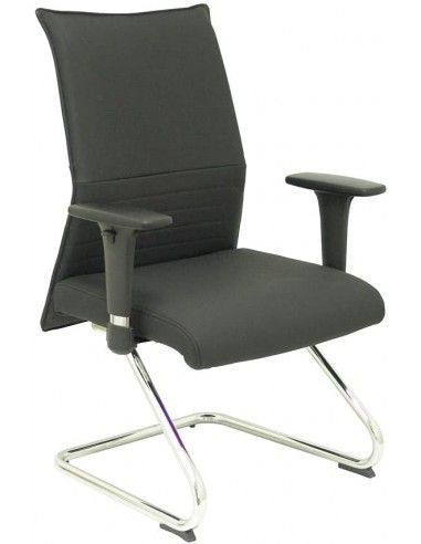 Silla de oficina con brazos tapizada...