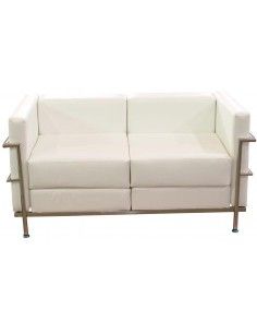 Sofa de dos plazas tapizado...