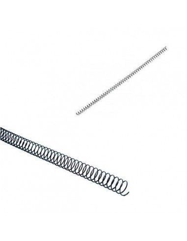 Pack 100 espirales metalicas negras 10mm