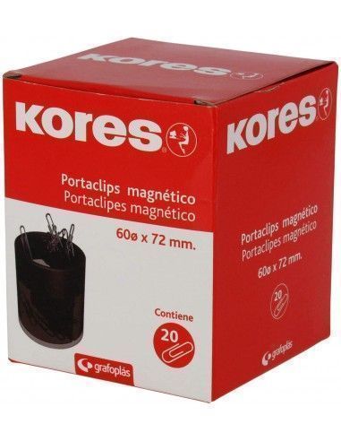 Portaclips imantado cabezal negro kores