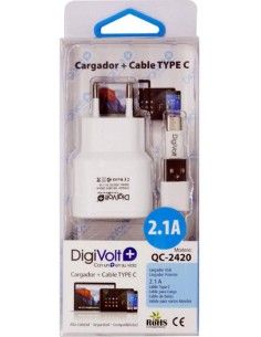 Cargador casa y  cable tipo...