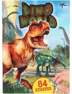 Dino world con 84 pegatinas...