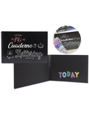 Cuaderno a5 lettering de 32 hojas de...