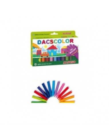 CAJA DE 12 CERAS SEMIBLANDAS DACSCOLOR