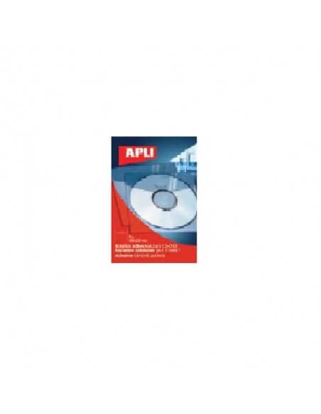 etiqueta adhesiva APLI para CD bolsilibros 126x126 mm