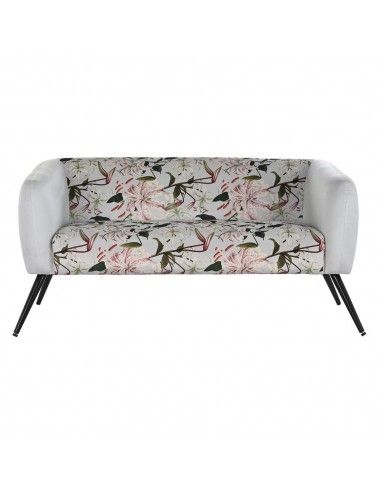 Sofá floral de poliéster y metal 140x71x71 Detall Item