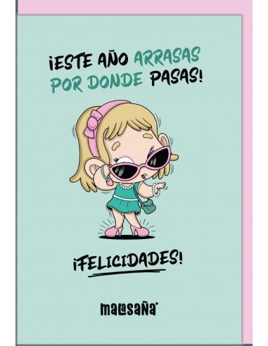 Tarjeta de felicitación malasaña...