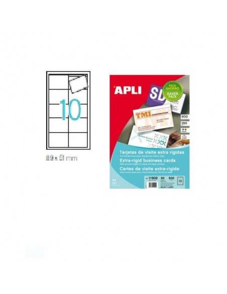 TARJETA VISITA RIGIDA APLI