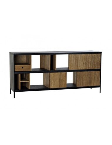 BUFFET FRESNO HIERRO 160X40X75 NEGRO