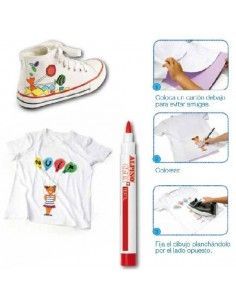 ESTUCHE CON 10 ROTULADORES TEXTIL ALPINO CREA