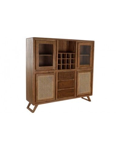 VITRINA ACACIA CRISTAL 160X41X153...