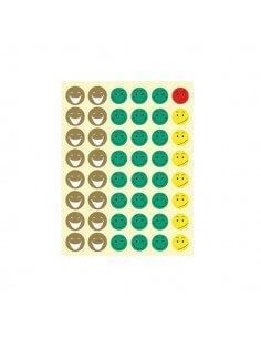 BOLSA CON 12 HOJAS DE GOMETS REMOVIBLES MODELO MR SMILEY