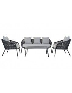 SOFA SET 4 ALUMINIO...