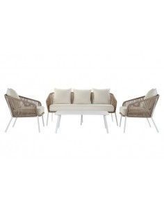 SOFA SET 4 ALUMINIO...