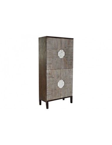 ARMARIO ABETO MDF 86X41X181 ENVEJECIDO