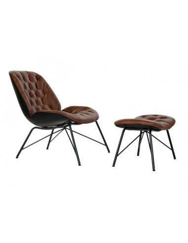 BUTACA SET 2 PU METAL 69X83X85 41...