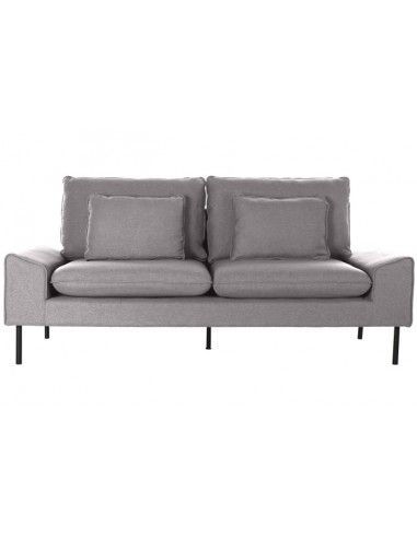 SOFA POLIESTER METAL 200X84X84 GRIS