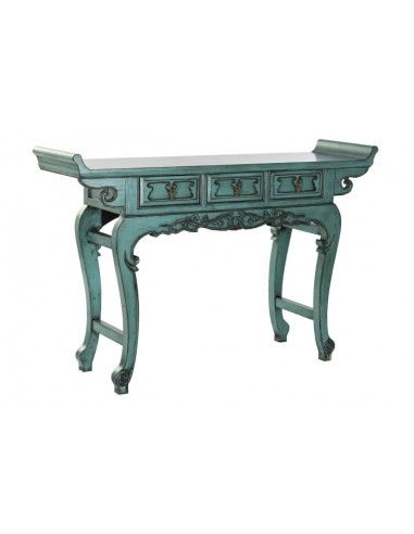 CONSOLA OLMO METAL 135X37X89 3 CAJONES