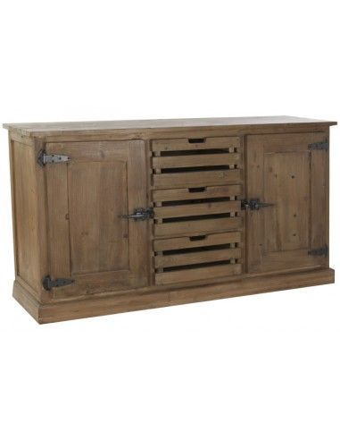 BUFFET MADERA METAL 160X45X85 NATURAL