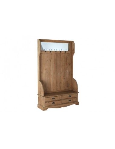 RECIBIDOR MADERA ESPEJO 125X40X200...