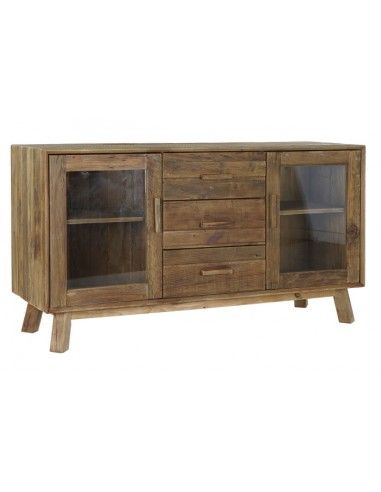 BUFFET MADERA RECICLADA CRISTAL...