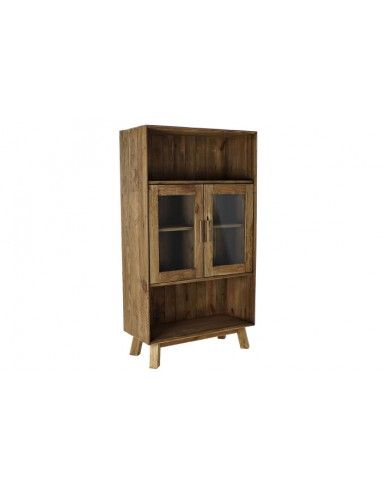 ESTANTERIA MADERA RECICLADA CRISTAL...