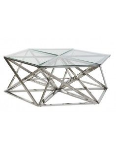 MESA CAFE SET 6 ACERO...