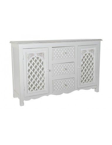 BUFFET MANGO ESPEJO 122X39X77 BLANCO